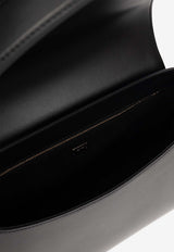 Dolce & Gabbana Embossed DG Logo Leather Shoulder Bag Black BB7553 AW576-80999