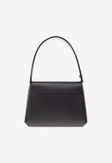 Dolce & Gabbana Embossed DG Logo Leather Shoulder Bag Black BB7553 AW576-80999