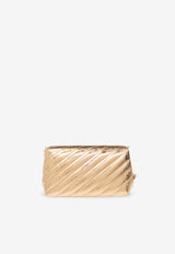 Dolce & Gabbana Lop Quilted Leather Shoulder Bag Gold BB7312 AP308-8H945