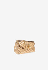 Dolce & Gabbana Lop Quilted Leather Shoulder Bag Gold BB7312 AP308-8H945