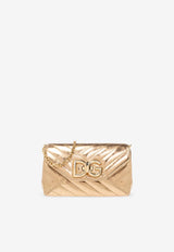 Dolce & Gabbana Lop Quilted Leather Shoulder Bag Gold BB7312 AP308-8H945