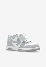 Off-White Out Of Office Leather Low-Top Sneakers Gray OMIA189C99 LEA007-0109