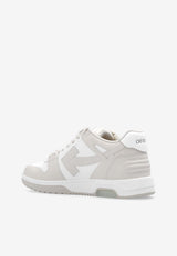 Off-White Out Of Office Leather Low-Top Sneakers Beige OMIA189C99 LEA007-0161
