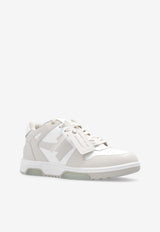 Off-White Out Of Office Leather Low-Top Sneakers Beige OMIA189C99 LEA007-0161