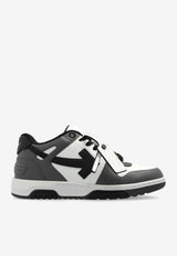 Off-White Out Of Office Leather Low-Top Sneakers Gray OMIA189C99 LEA013-0710