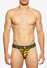 Versace Barocco Jacquard Jockstraps Yellow 1001382 1A11188-5B010