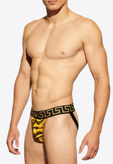 Versace Barocco Jacquard Jockstraps Yellow 1001382 1A11188-5B010