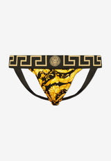 Versace Barocco Jacquard Jockstraps Yellow 1001382 1A11188-5B010