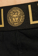 Versace Greca Border Boxers - Set of 3 Black AU10326 1A10011-A80G