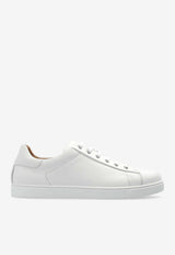 Gianvito Rossi Low-Top Leather Sneakers White S26340 M1WHT-CLNBIAN