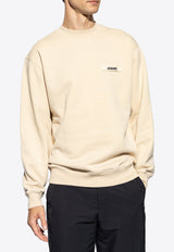 Jacquemus Gros Grain Logo Sweatshirt Beige 245JS206 2036-150