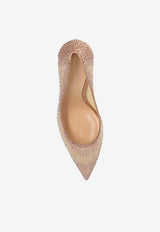 Gianvito Rossi Rania 105 Crystal Mesh Pumps Beige G20130 15RIC-COZPRND