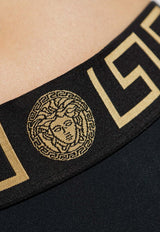 Versace Greca Bikini Bottom Black DÓŁ ABD01093 1A11119-A1008