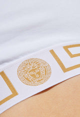 Versace Greca Racerback Bra White AUD01039 1A10011-A1001