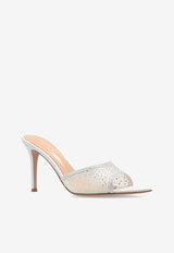 Gianvito Rossi Rania 85 Crystal Mesh Mules White G15040 85RIC-COZOFOF