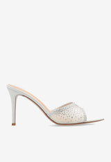Gianvito Rossi Rania 85 Crystal Mesh Mules White G15040 85RIC-COZOFOF