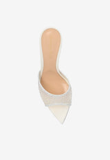 Gianvito Rossi Rania 85 Crystal Mesh Mules White G15040 85RIC-COZOFOF
