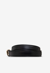 Versace La Medusa Leather Belt Black 1016069 1A11250-1B00V