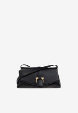 Ferragamo XS Mia Leather Crossbody Bag Black 219795 FL S 777233-NERO