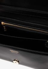 Ferragamo XS Mia Leather Crossbody Bag Black 219795 FL S 777233-NERO