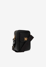Versace Medusa Biggie Leather Crossbody Bag Black 1015796 1A10544-1B00V