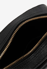 Versace Medusa Biggie Leather Crossbody Bag Black 1015796 1A10544-1B00V
