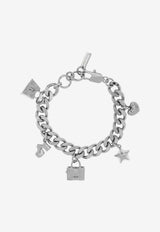 Marc Jacobs Mini Icon Charm Bracelet Silver 2F3JBR001J60 0-029