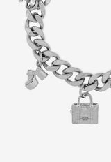 Marc Jacobs Mini Icon Charm Bracelet Silver 2F3JBR001J60 0-029