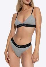 Tom Ford Signature Logo Triangle Bra Gray BRJ009 JEX011-IG164