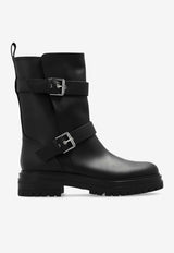 Gianvito Rossi Thiago Calf Leather Mid-Calf Boots Black G73004 20GOM-CLNNERO