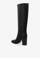 Gianvito Rossi Santiago 85 Knee-High Leather Boots Black G80479 85CUO-VGTNERO