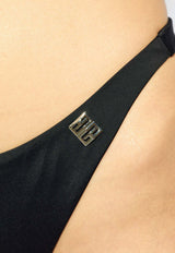 Givenchy Logo Bikini Bottom Black DÓŁ BWA01 X316D-001