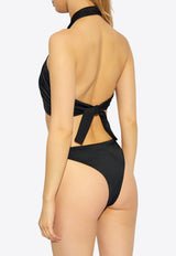 Givenchy Logo Bikini Bottom Black DÓŁ BWA01 X316D-001