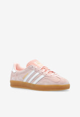 Adidas Originals Gazelle Low-Top Suede Sneakers Pink IH5484 0-SANPIN FTWWHT GUM3