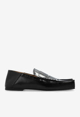 Jacquemus Carré Square-Toe Leather Loafers Black 243FO147 4036-990