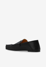 Jacquemus Carré Square-Toe Leather Loafers Black 243FO147 4036-990