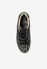 Balmain B-Court Jacquard Sneakers Monochrome DN1VI690 TJCM-GFE