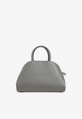 Ferragamo Medium Hug Calfskin Shoulder Bag Gray 215608 HUG TH S 775279-ASH GREY