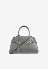 Ferragamo Medium Hug Calfskin Shoulder Bag Gray 215608 HUG TH S 775279-ASH GREY