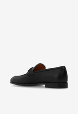 Ferragamo Foster Leather Loafers Black 021669 FOSTER 768931-NERO
