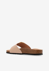 Birkenstock Madrid Big-Buckle Suede Slides Pink 1026496 0-HIGH SHINE NEW BEIGE