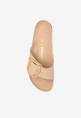 Birkenstock Madrid Big-Buckle Suede Slides Pink 1026496 0-HIGH SHINE NEW BEIGE