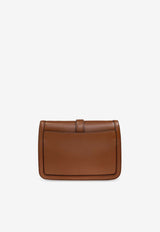 Max Mara Bianca Leather Clutch Bag Brown BIANCACLUTCH 2424516032-002
