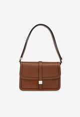 Max Mara Bianca Leather Shoulder Bag Brown BIANCA 2424516012-002