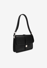 Max Mara Bianca Leather Shoulder Bag Black BIANCA 2424516012-001