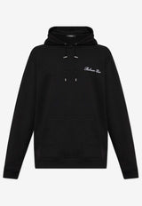 Balmain Signature Logo Hooded Sweatshirt Black DH1JT047 BC78-EAB