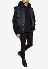 Balmain Signature Logo Hooded Sweatshirt Black DH1JT047 BC78-EAB