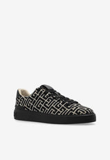 Balmain B-Court Jacquard Sneakers Black DM1VI288 TJCM-EDK