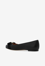 Ferragamo Varina Leather Ballet Flats Black 01I744 VARINA SOFT 775746-NERO