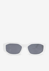 Versace Medusa Biggie Geometric Sunglasses White 0VE4361 0-401 87